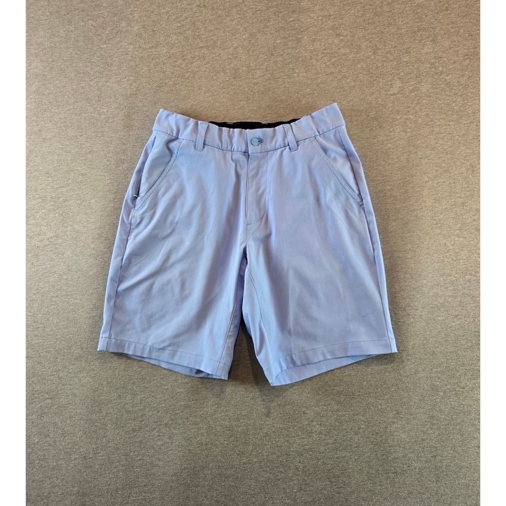 Good Good Golf Shorts Mens 28W Light Blue Performance Athletic Elastic Waist